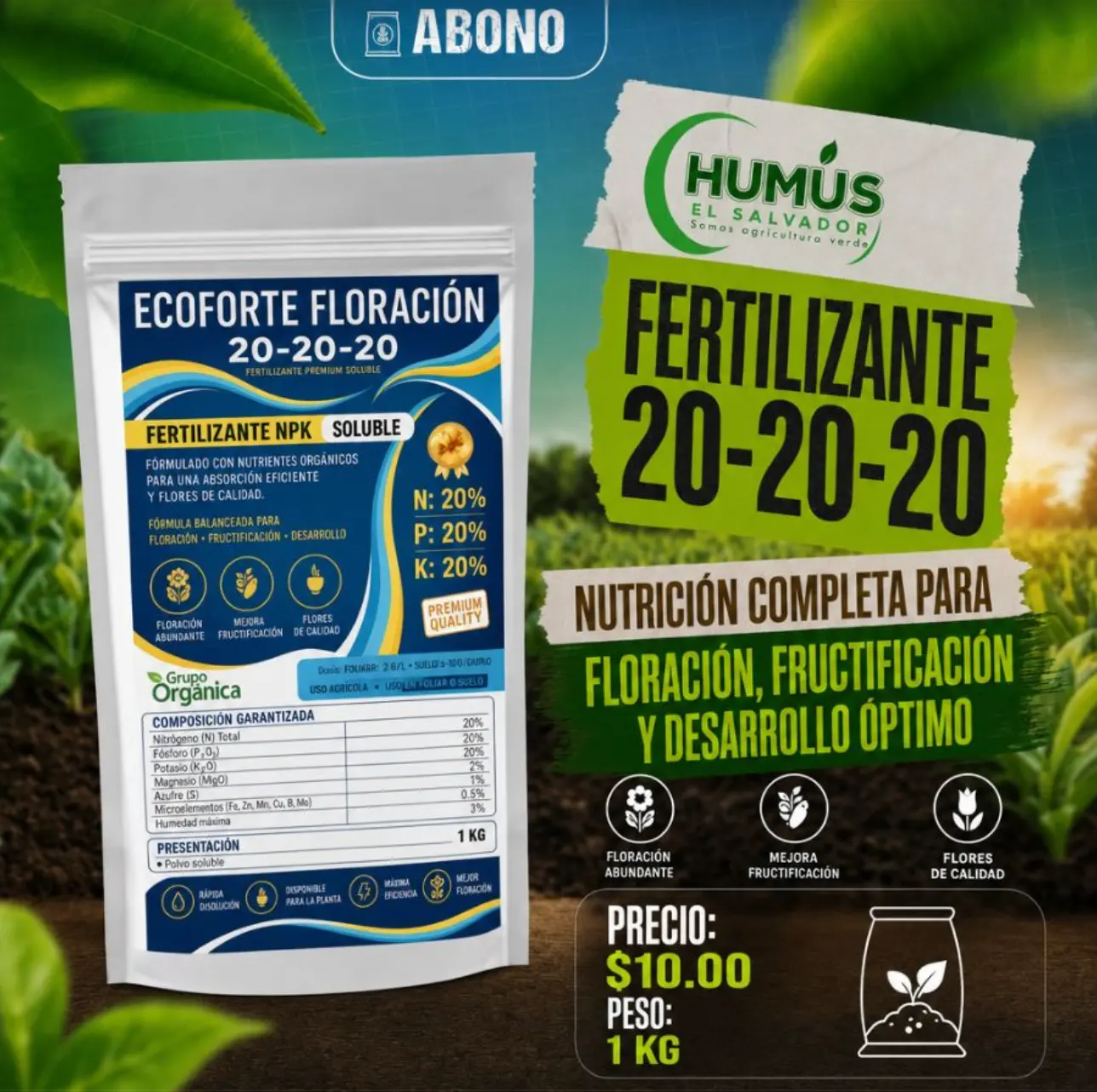 Ecoforte Floración 20-20-20